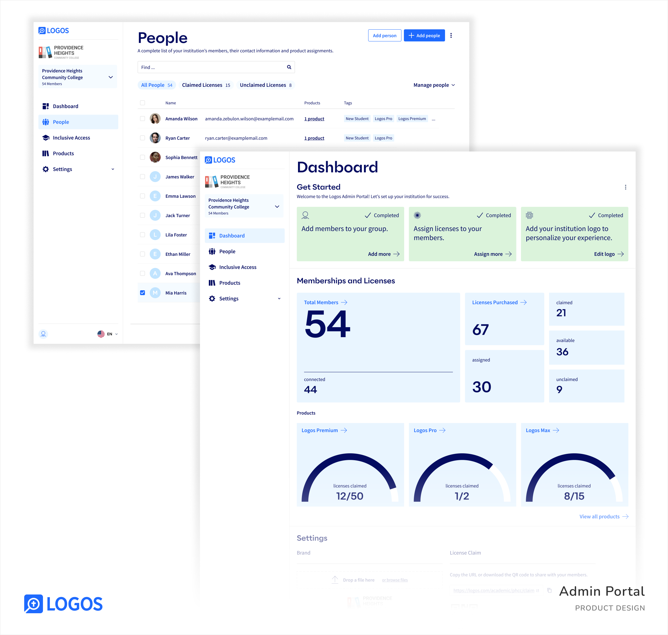 Admin Portal Page